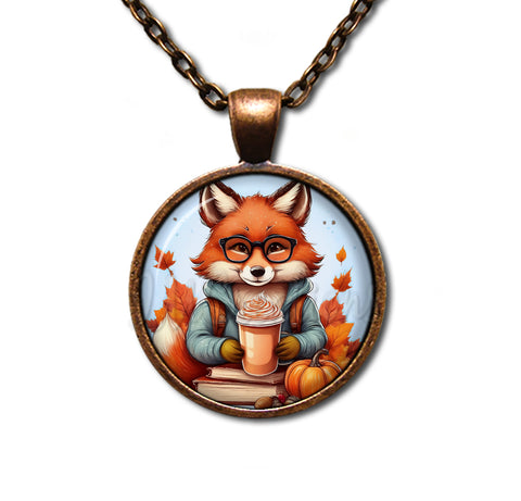 Autumn Fox with Pumpkin Latte