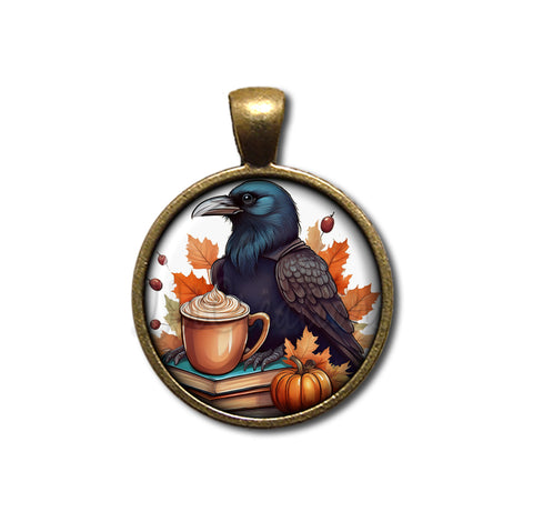 Autumn Raven with Pumpkin Latte