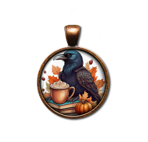 Autumn Raven with Pumpkin Latte