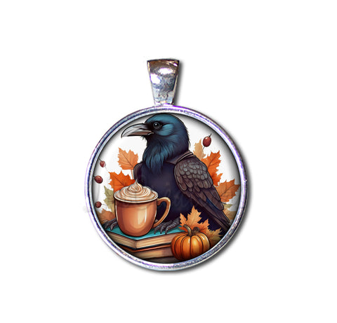 Autumn Raven with Pumpkin Latte