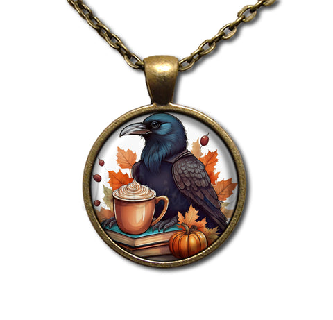 Autumn Raven with Pumpkin Latte