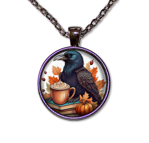 Autumn Raven with Pumpkin Latte