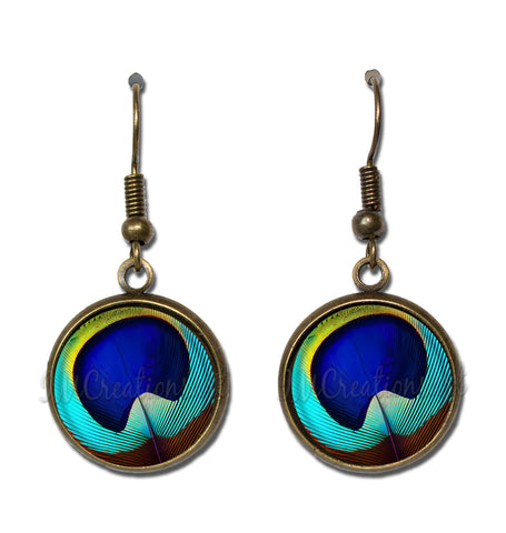 Peacock Eye Feather [earrings]