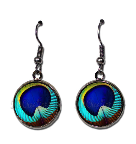 Peacock Eye Feather [earrings]