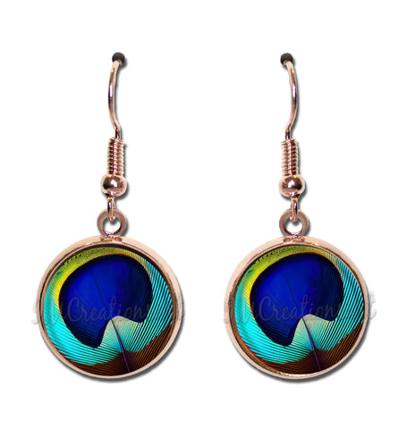 Peacock Eye Feather [earrings]