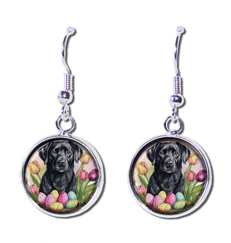 Sweet Easter Black Lab Dog