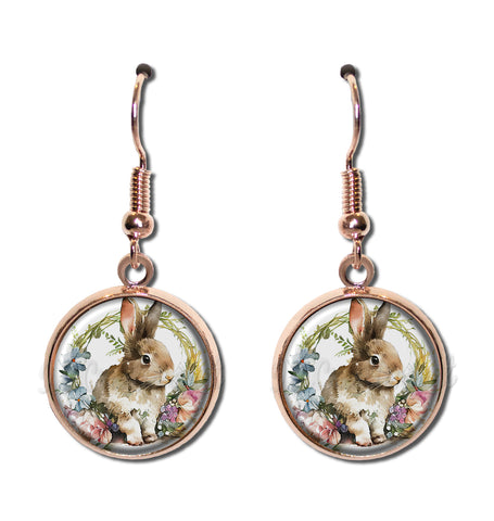 Shabby Chic Easter Rabbit and Wreath
