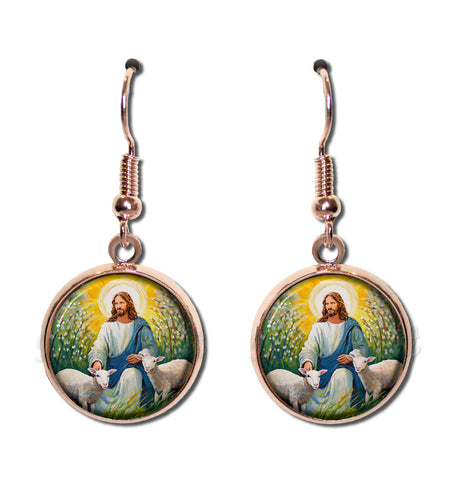 Jesus with Lambs and Pussywillows
