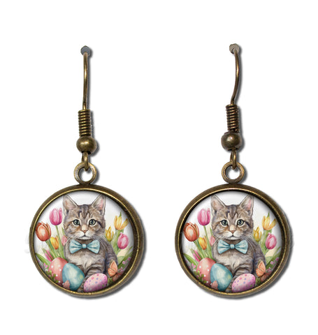 Sweet Easter Tabby Cat