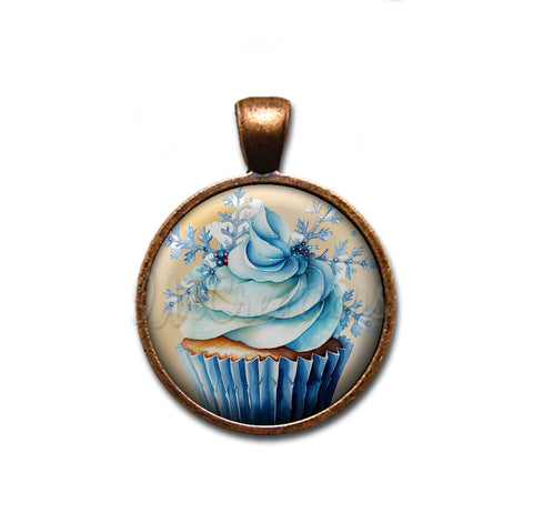 Cupcake Lovers Blue Winter Snowflake