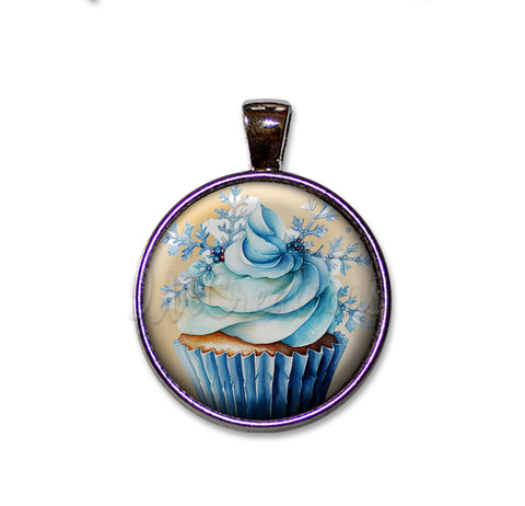 Cupcake Lovers Blue Winter Snowflake