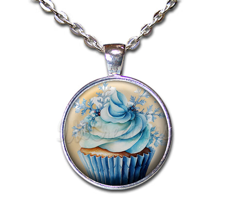 Cupcake Lovers Blue Winter Snowflake