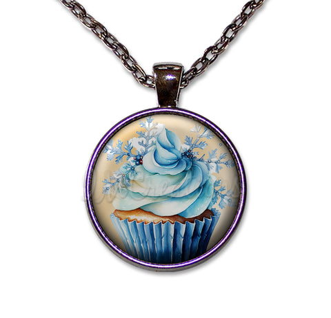 Cupcake Lovers Blue Winter Snowflake