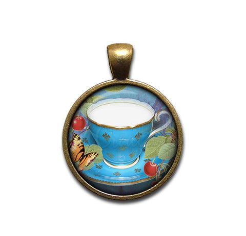 Pretty Blue Tea Cup