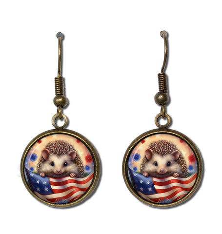 Patriotic Hedgehog American Flag