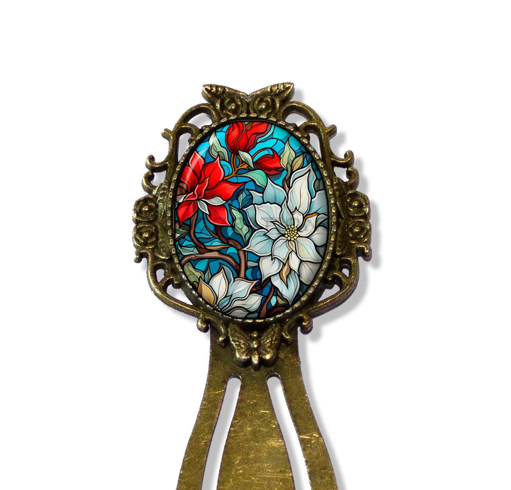 Faux Stained Glass Poinsettia Pattern