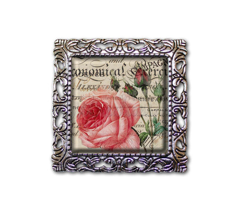 Victorian Pink Rose Words