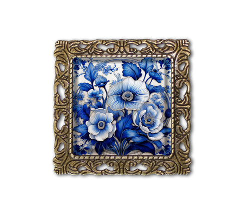 Beautiful Delft Style Flowers