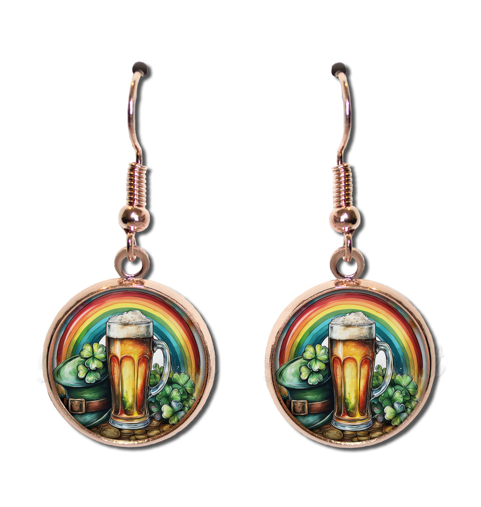 St. Patrick's Day Irish Beer and Rainbow