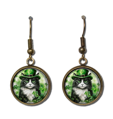 St. Patrick's Tuxedo Cat Irish Hat