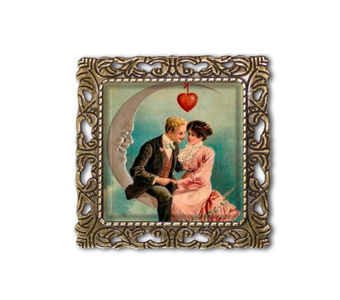 Victorian Valentine Couple on Moon