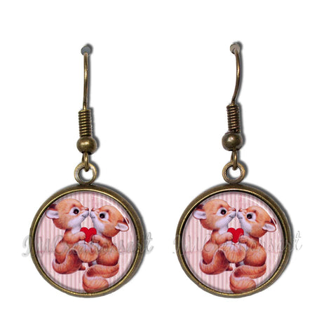 Squirrel Love in Pink