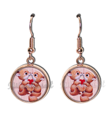 Squirrel Love in Pink