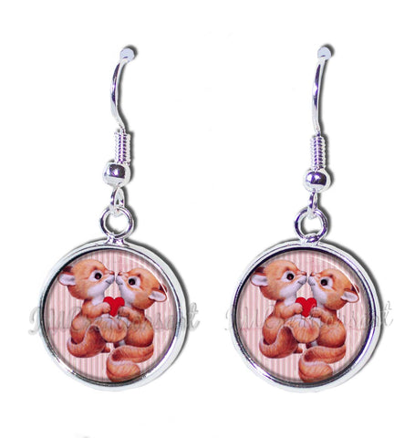 Squirrel Love in Pink