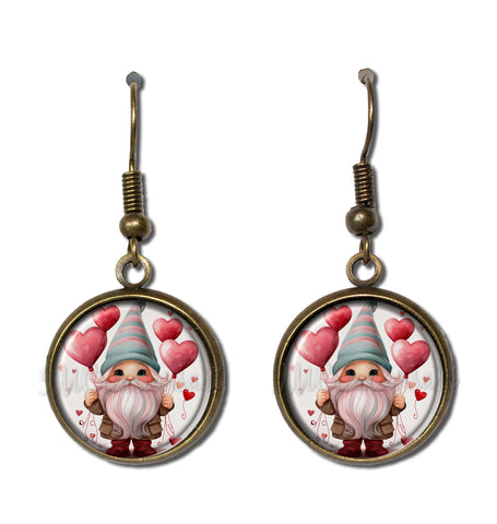 Gnome with Valentine's Day Balloons