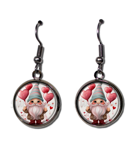 Gnome with Valentine's Day Balloons