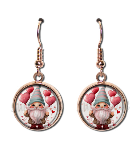 Gnome with Valentine's Day Balloons