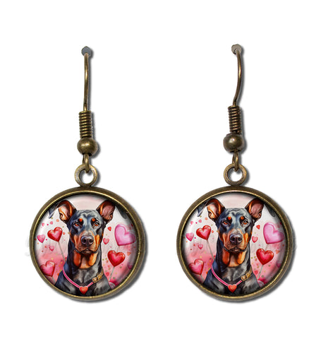 Sweet Valentine's Doberman Dog