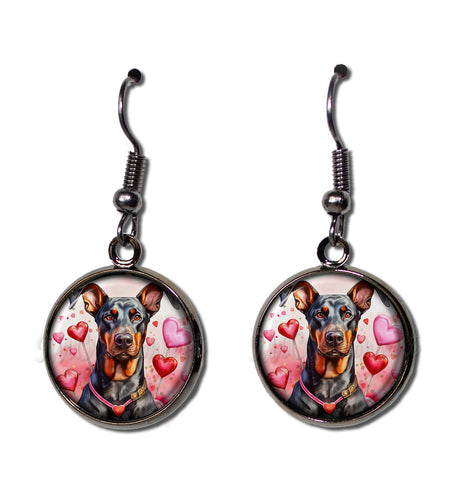 Sweet Valentine's Doberman Dog