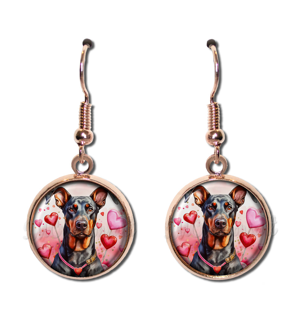 Sweet Valentine's Doberman Dog