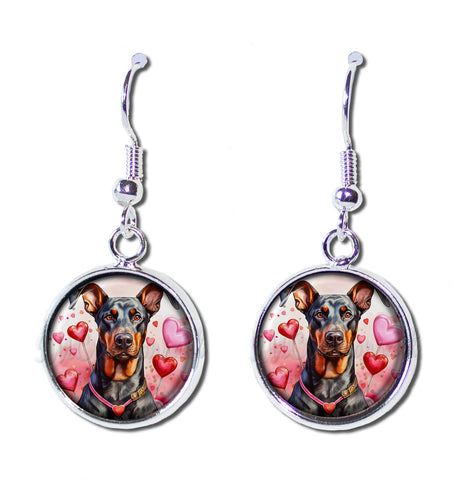 Sweet Valentine's Doberman Dog