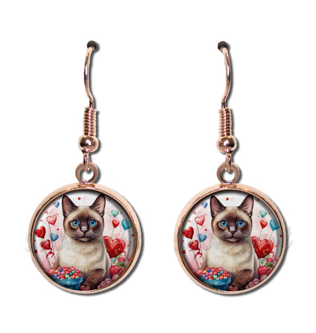 Valentine's Day Siamese Cat