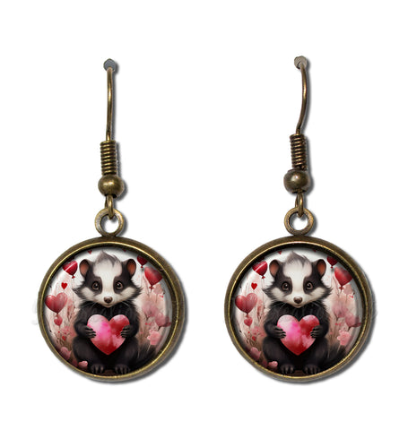 Cute Valentine's Day Skunk Love