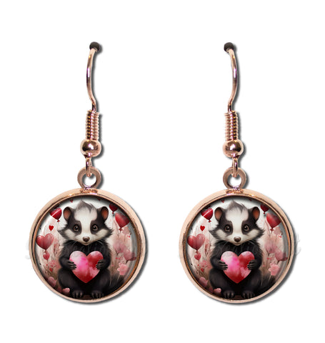 Cute Valentine's Day Skunk Love