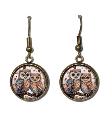 Pretty Valentine's Day Tree Owls