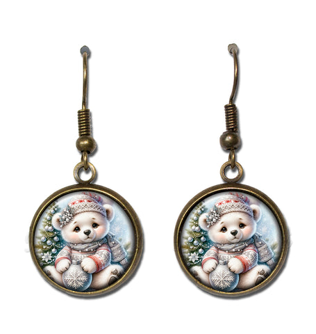 Holiday Polar Bear Cub with Ornament