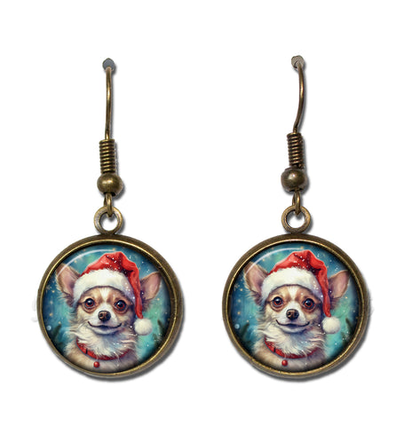 Chihuahua with Santa Hat