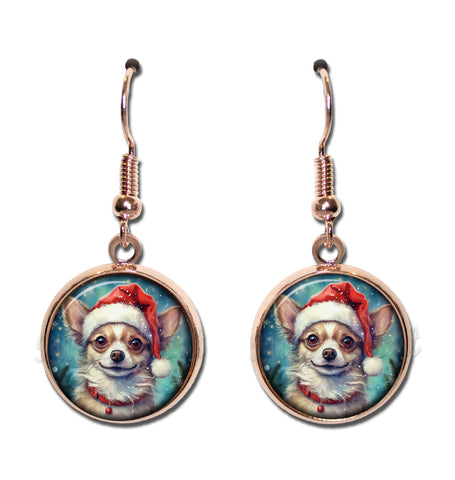 Chihuahua with Santa Hat