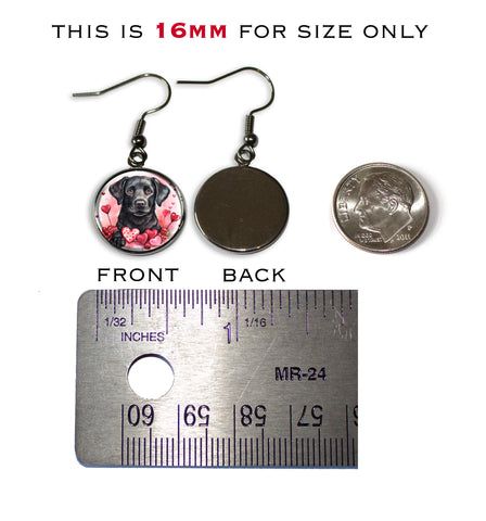 Cute Valentine's Black Lab Pup