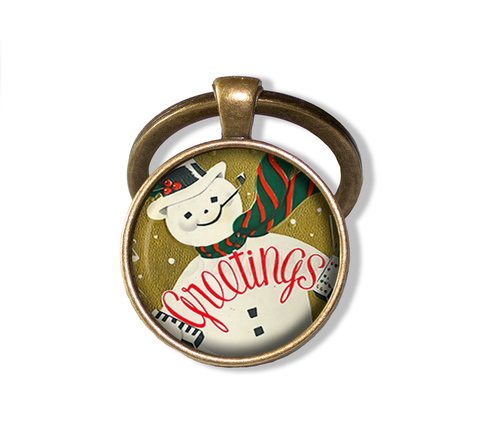 Vintage Christmas Snowman Greetings