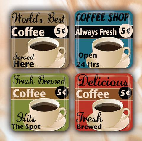 Coffee Shop Retro Signs