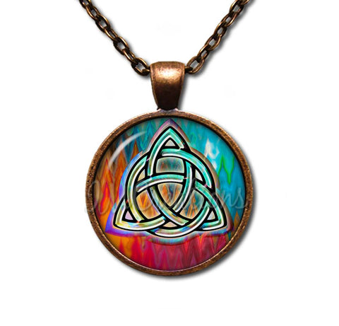 Triquetra Celtic Knot Trinity Colorful