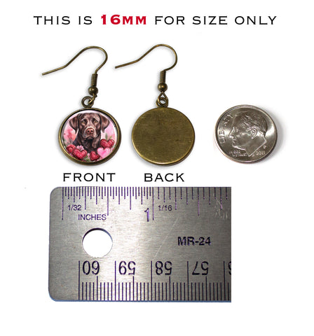 Cute Valentine's Chocolate Lab Dog