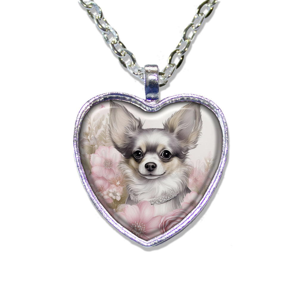 Pretty Shabby Chic Pink Chihuahua