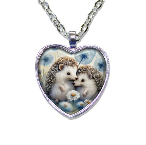 Hedgehog Love within Dandelions