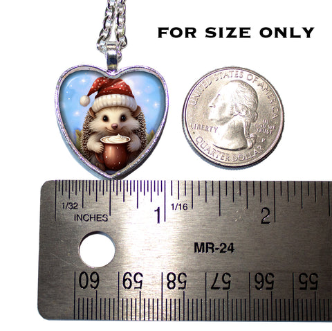 Christmas Hedgehog with Cocoa (heart)